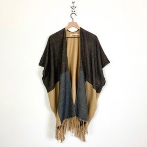 Loft Colorblock Poncho - NWT